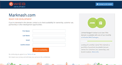 Desktop Screenshot of marknash.com